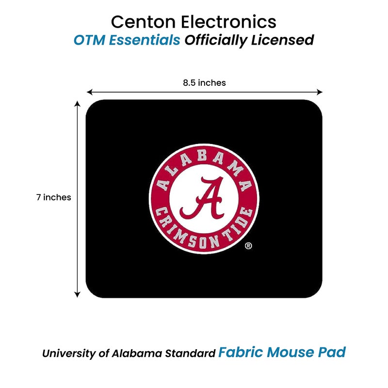 OTM Essentials University of Alabama Standard Fabric Mouse Pad, Desk Accessories, Standard Fabric Gaming Mouse Pad - Image 2